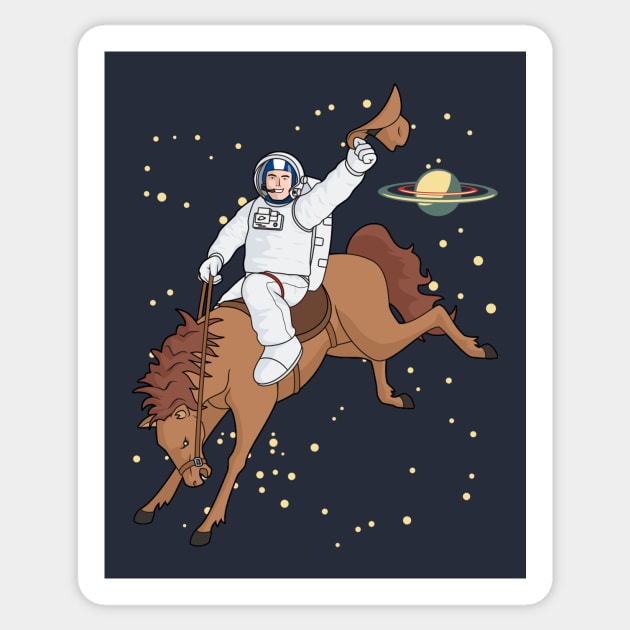 Space Cowboy Sticker by Cosmo Gazoo